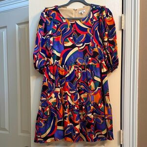 TCEC Multicolor Patterned Dress